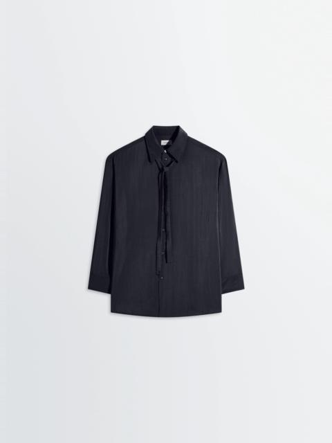 LONG SHIRT WITH TIE IN DRY SILK