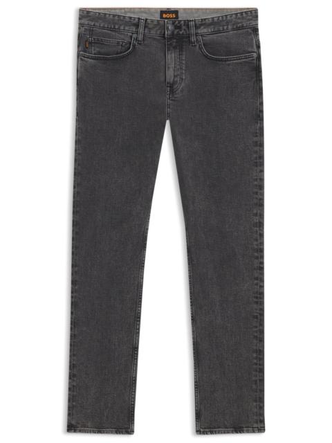 DELAWARE GREY SLIM-FIT JEANS IN STRETCH DENIM