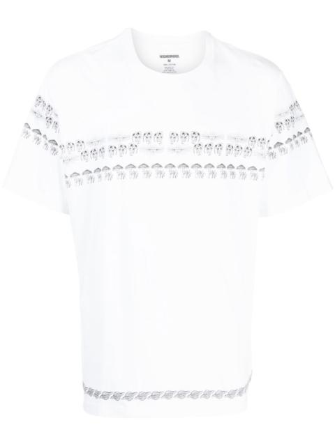 mushroom-print detail T-shirt