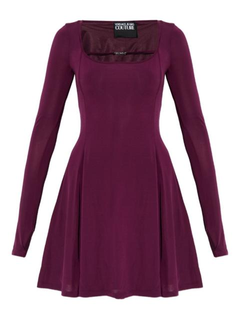 long-sleeve cut-out mini dress