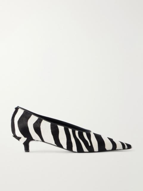 Sharp 35 zebra-print calf hair pumps Multi