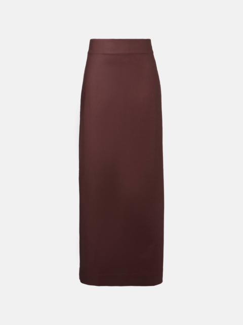Cotton-blend maxi skirt