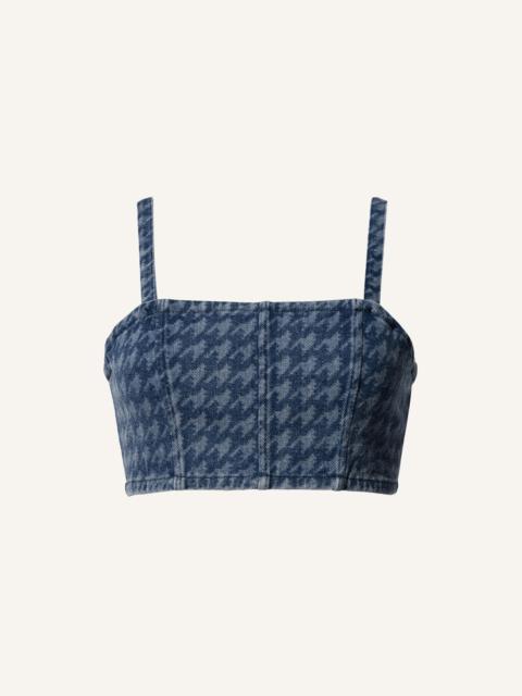 Houndstooth Denim Bralette