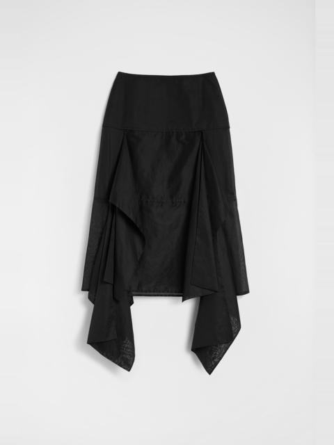 Cotton Muslin Panelled Skirt