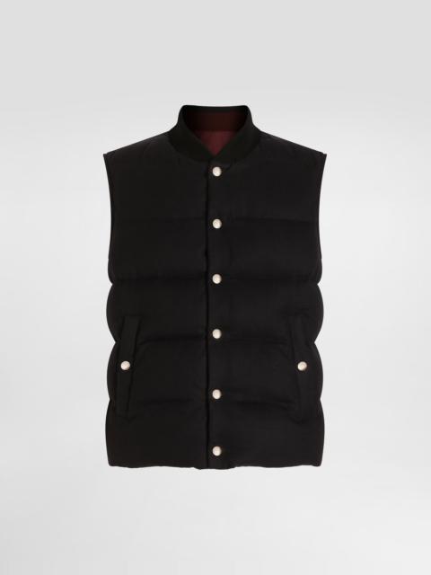 Reversible padded gilet