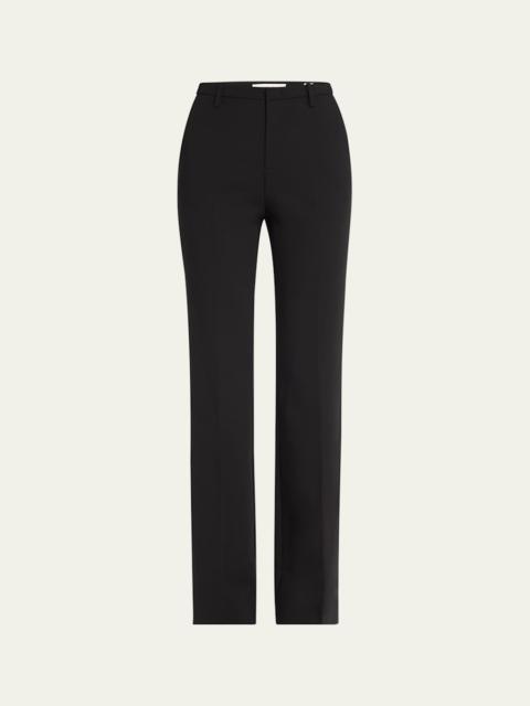 Mid-Rise Tailored Flare Pants