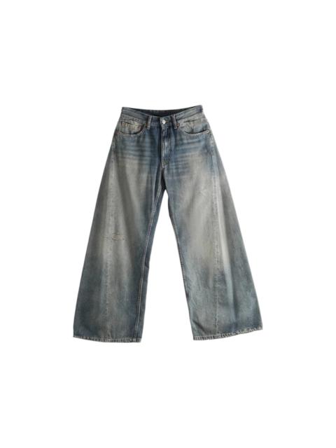 Maison Margiela Women's MM6 5 Pockets Pants Grey Blue