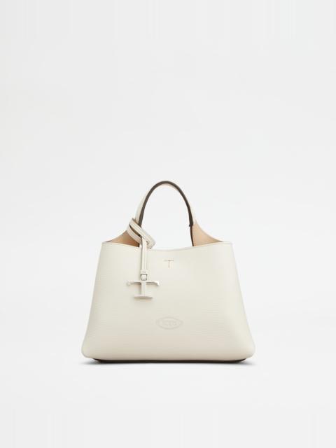 BAG IN LEATHER MICRO - WHITE, NATURAL