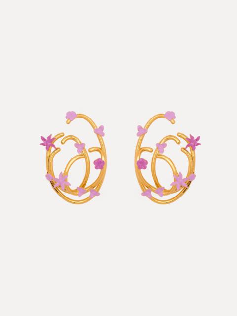 TANGLED O FLORAL EARRINGS
