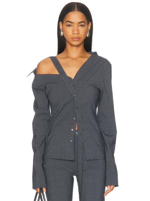 Asymmetric Long Sleeve Top