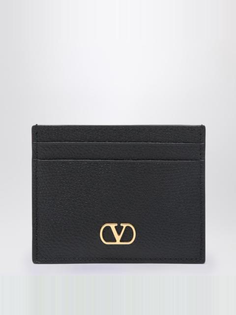 VLogo Signature black credit card holder