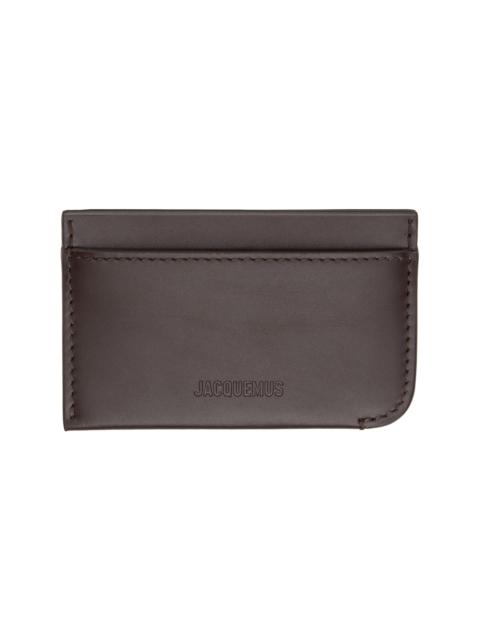 Brown 'Le Porte Curvo' Card Holder