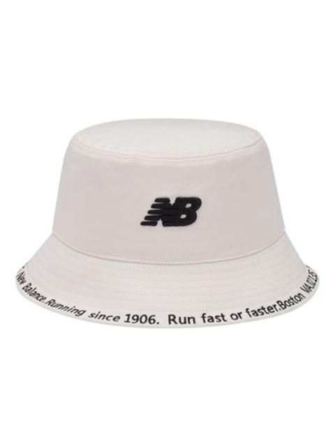 New Balance NB Logo Bucket Hat 'White' LAH23204-CIC
