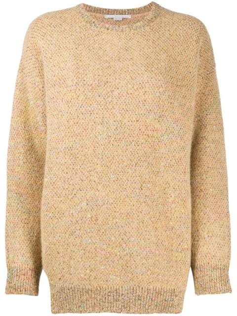 micro sequin-embellished knitted jumper