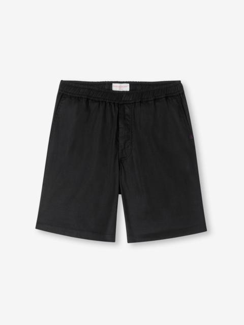 Men's Shorts Harris Lyocell Cotton Black
