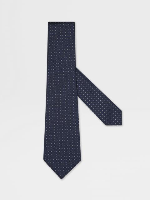 DARK BLUE SILK TIE
