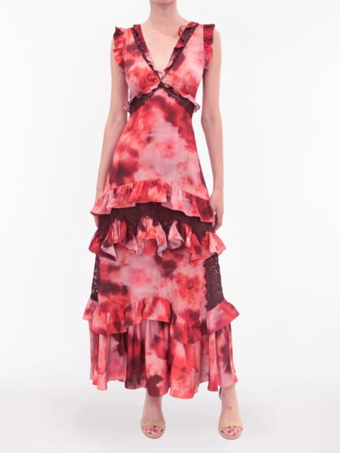 LACE VISCOSE MAXI DRESS