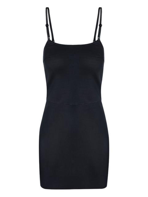 adjustable-strap mini dress