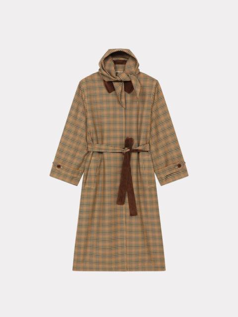 Trench coat with hood