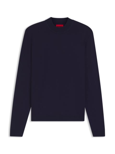 SLIM-FIT SWEATER WITH HIGH NECKLINE