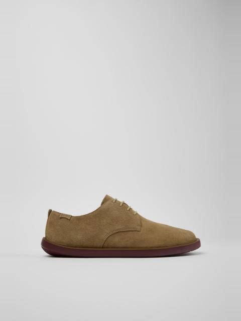 Brown Suede Leather Shoes for Men.