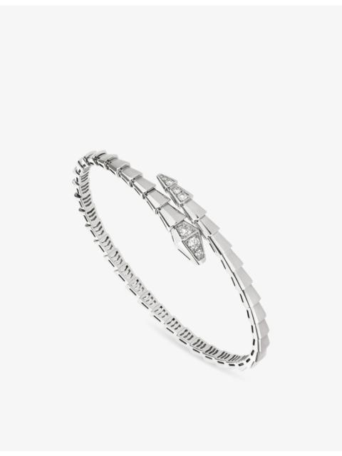 Serpenti Viper 18ct White-Gold and 0.47ct Diamond Bracelet