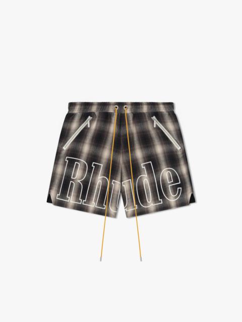 PLAID LOGO SHORT