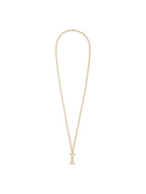 Big Puffy Initial necklace