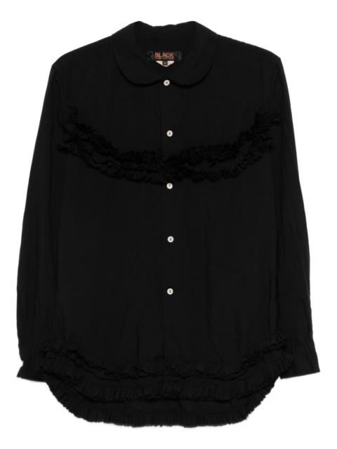 ruffled buttoned shirt