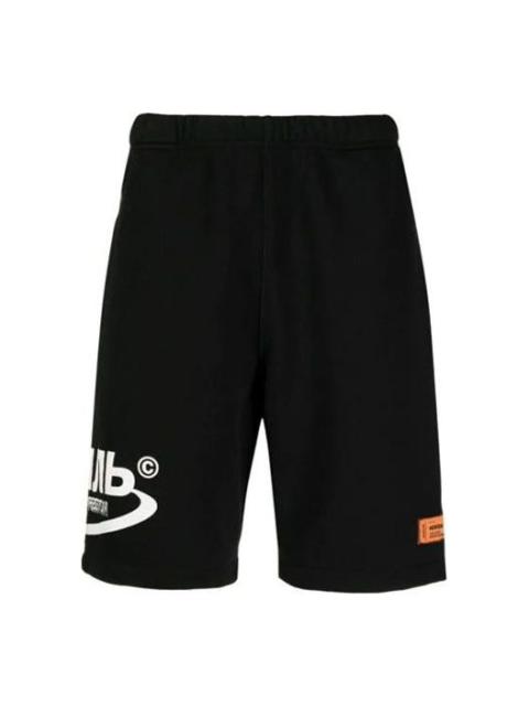 HERON PRESTON SS21 CTNMB Logo Shorts 'Black White' HMCI007R21JER0011001