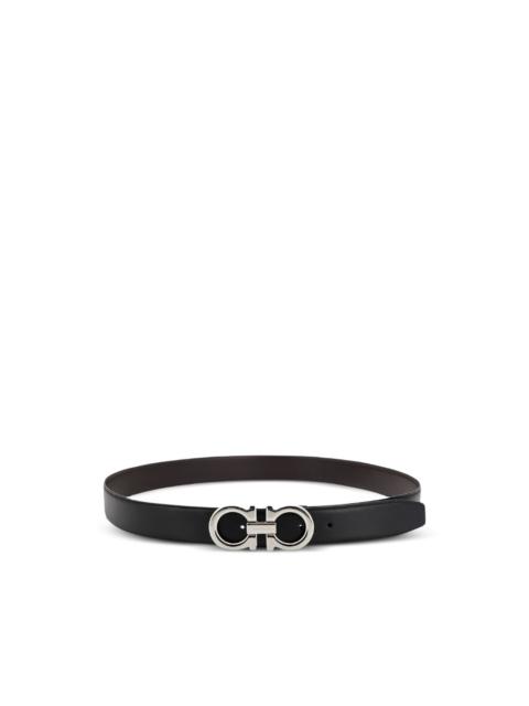 Double Gancini reversible buckle belt