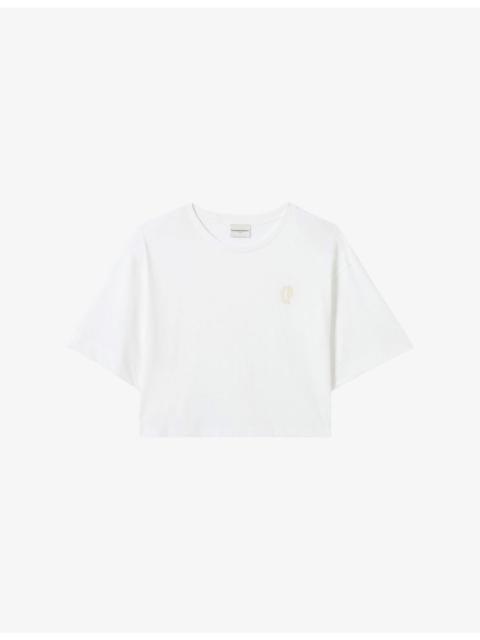 Brand-Embroidered Short-Sleeved Cotton-Jersey T-Shirt