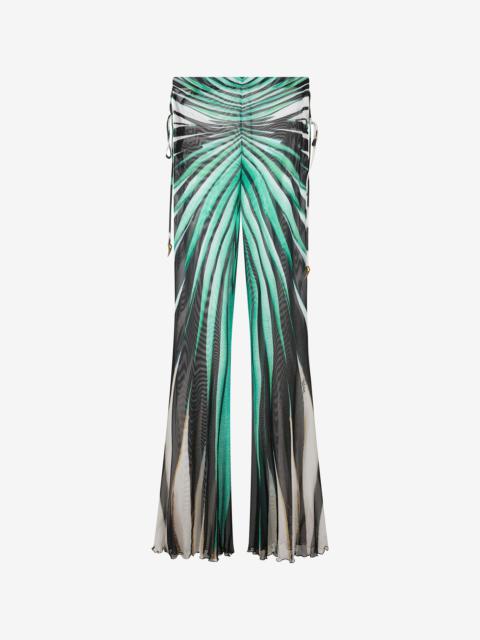 Ray Of Sea Print Flared Trousers