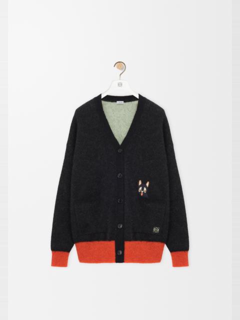 Cardigan in mohair blend