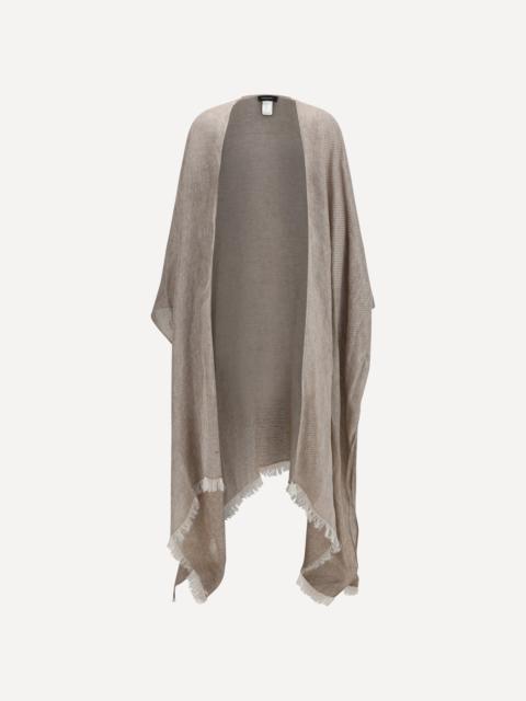 Frayed linen Cape