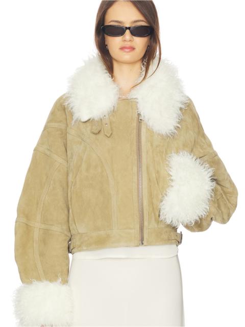 Aviator Jacket Suede Leather