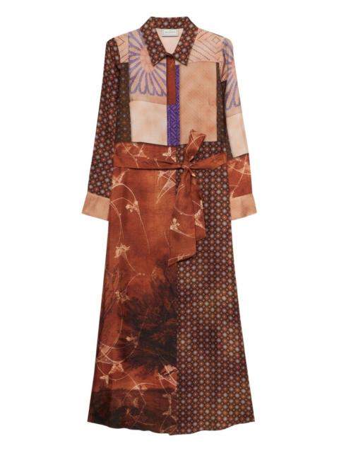 Aloe patchwork belted dress