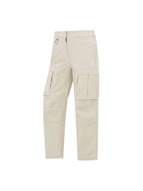 (WMNS) Nike ACG Big Pocket Solid Color Cargo Casual Pants/Trousers White CV0618-145