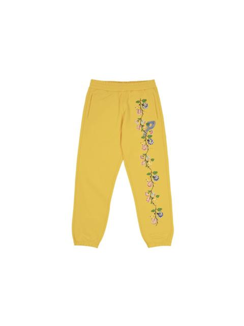 Palace Flower Stitch Joggers Yellow