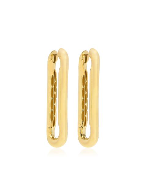 Lauren XL 14K Yellow Gold Link Earrings gold
