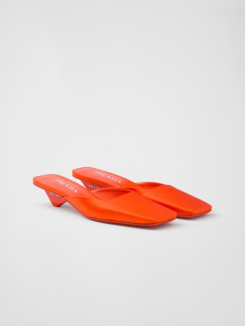 Satin mules