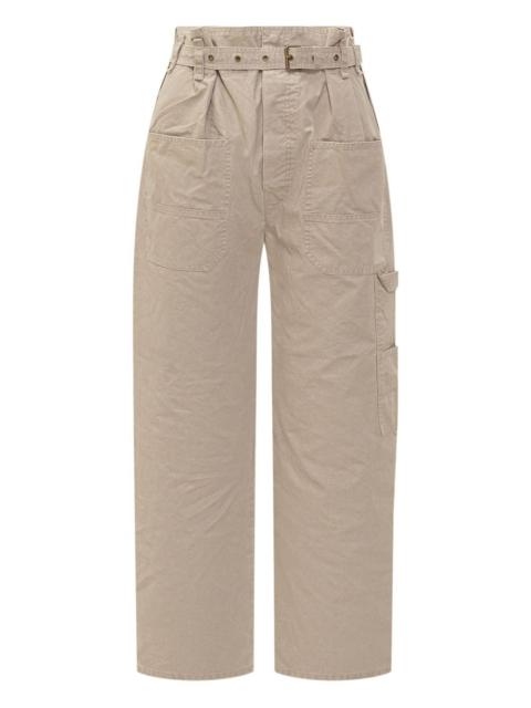 belted pocket trousers