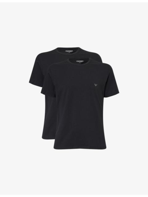 Logo-Print Pack Of Two Cotton-Jersey T-Shirts