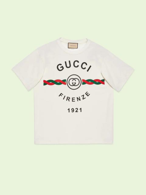 Cotton jersey 'Gucci Firenze 1921' T-shirt