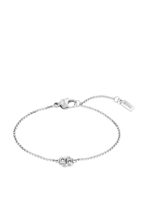 SILVER-TONE BRACELET WITH DOUBLE B MONOGRAM