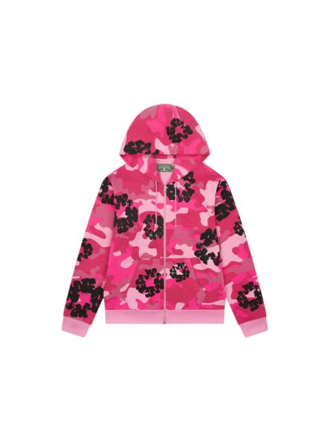 Denim Tears The Cotton Wreath Zip Sweatshirt Pink Camo