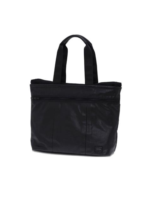leather top-handles tote bag