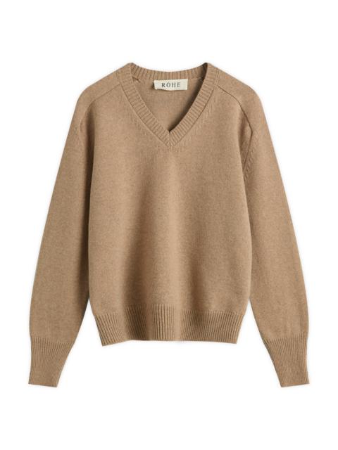 Róhe Cape V-Neck Wrap Jumper