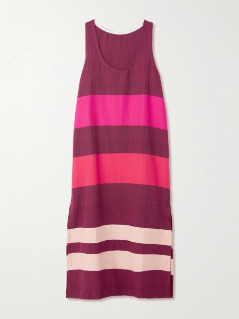 Lilian Striped Cotton Midi Dress