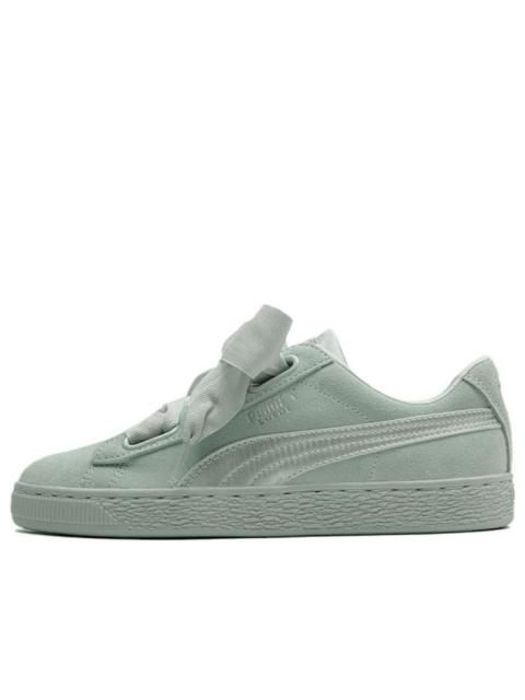 (WMNS) PUMA Suede Heart Ep Blue Flo Sneakers Green 366922-03